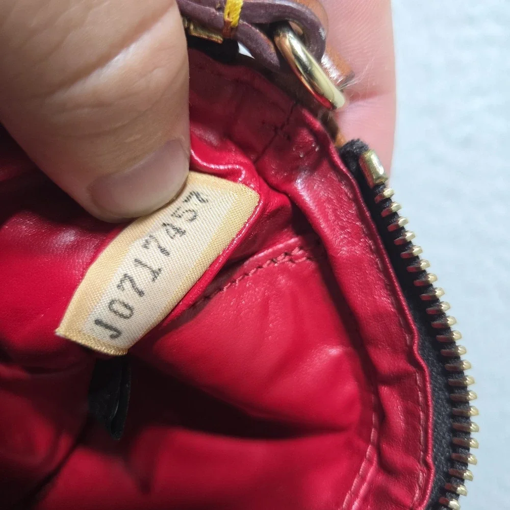 Vintage Dooney And Bourke Wristlet Hand Coin Bag Zebra Print Leather Bratz